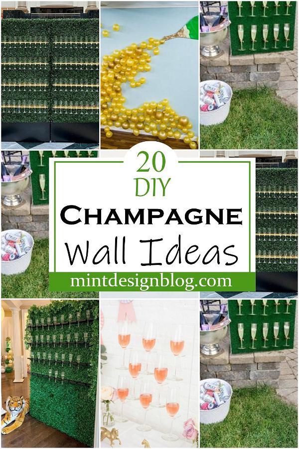 DIY Champagne Wall Ideas 1