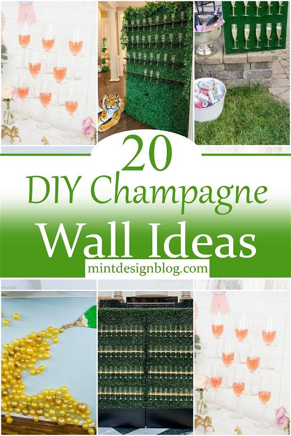 DIY Champagne Wall Ideas 2