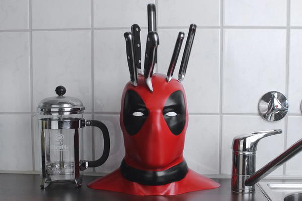 DIY Deadpool Knife Block