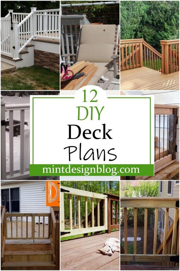 12 DIY Deck Gate Plans To Restrict Entrance - Mint Design Blog