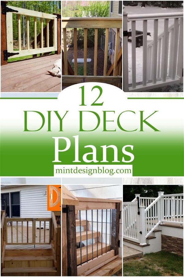 12 DIY Deck Gate Plans To Restrict Entrance - Mint Design Blog