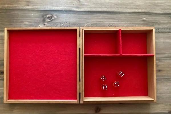 DIY Dice Tray Wood In 10 Minutes