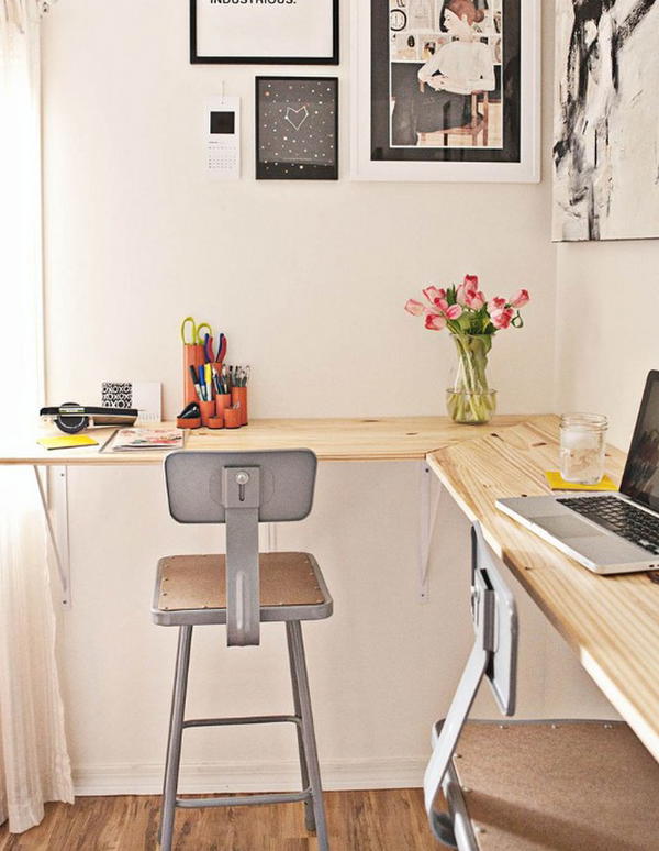 21 DIY Floating Desk Ideas For Work Stations Mint Design Blog