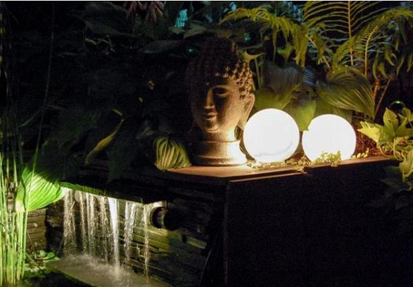 DIY Glowing Garden Light Orbs