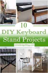 10 DIY Keyboard Stand Projects For Piano Lovers - Mint Design Blog