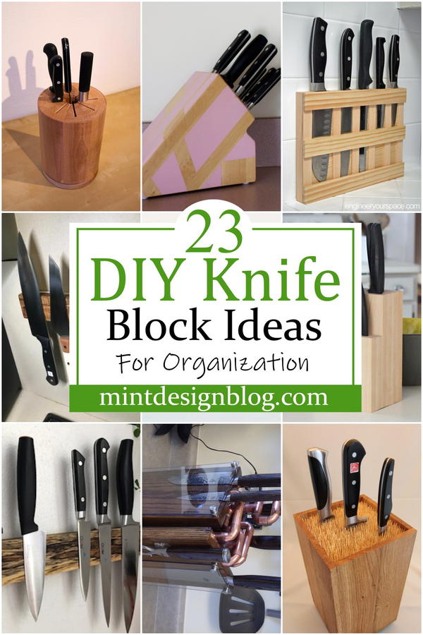 DIY Knife Block Ideas For Organization