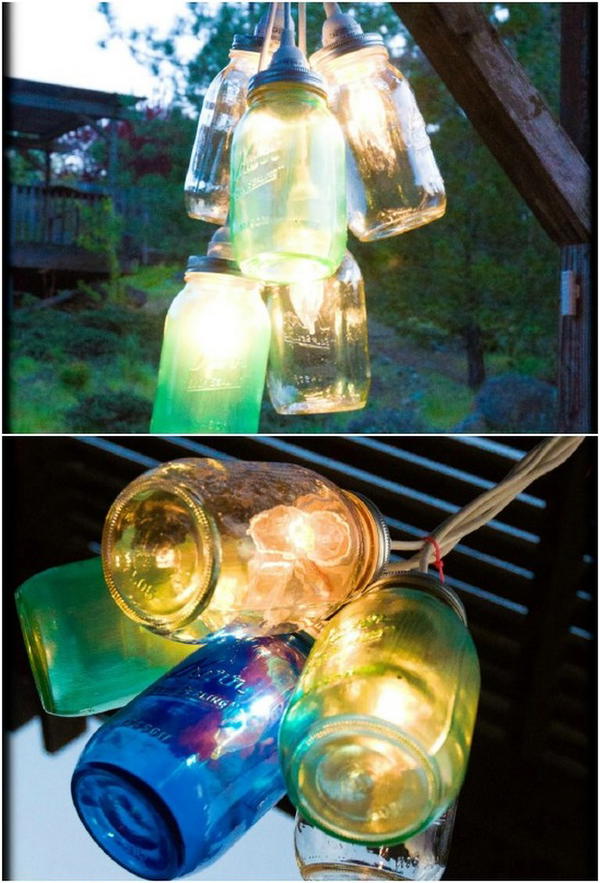 DIY Mason Jar Chandelier