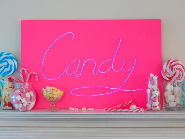 DIY Neon Sign For Decor