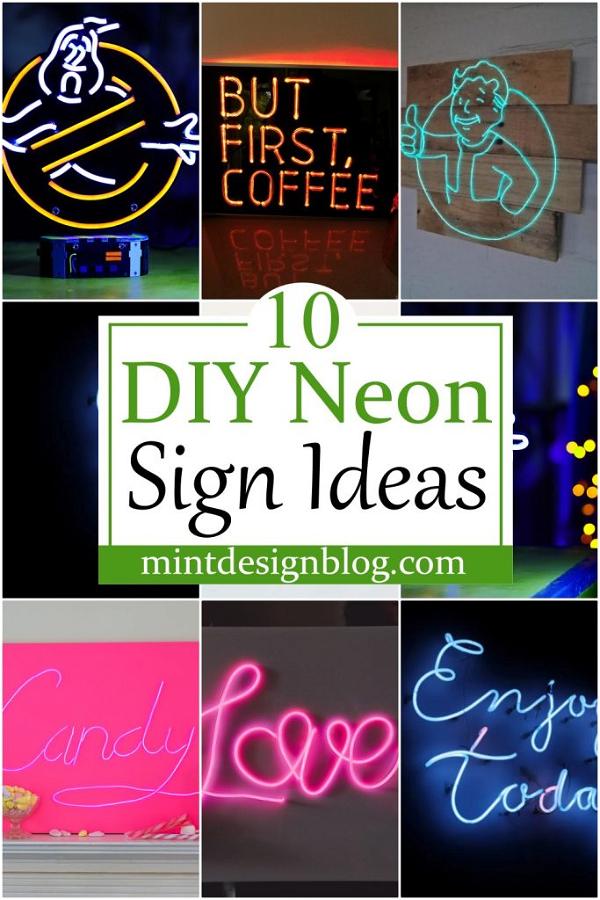 10 DIY Neon Sign Ideas - Mint Design Blog