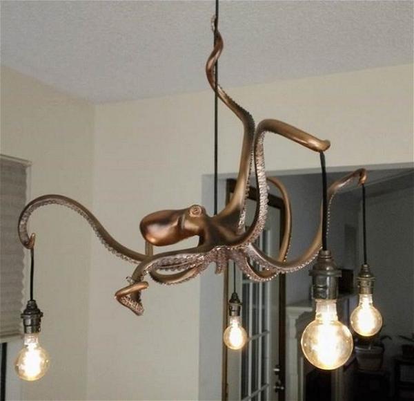 DIY Octopus Chandelier