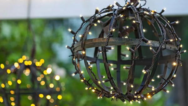 DIY Outdoor Globe Lights