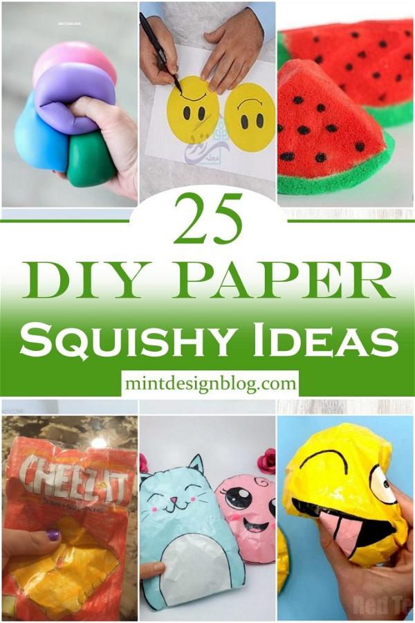 25 DIY Paper Squishy Ideas - Mint Design Blog