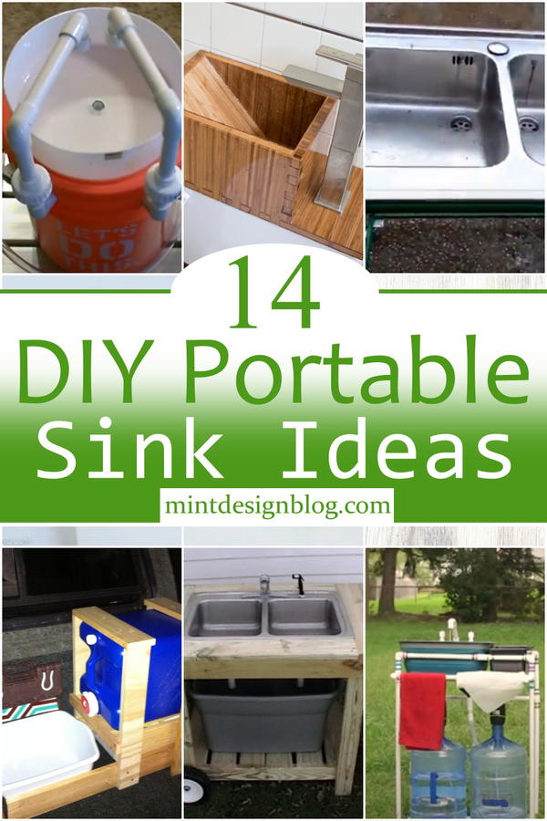 14 DIY Portable Sink Ideas - Mint Design Blog