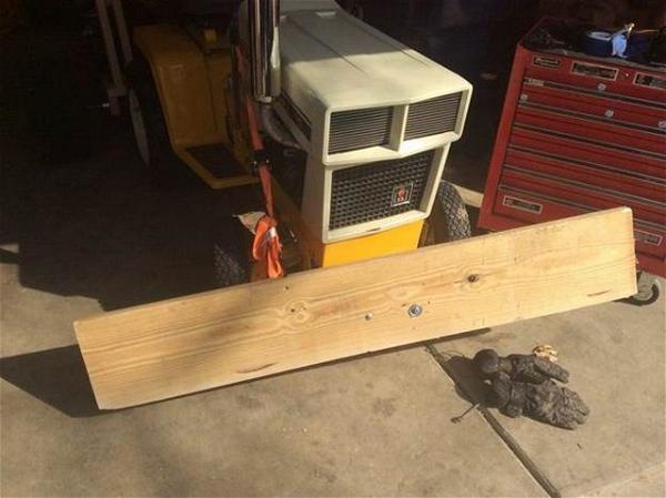 DIY Snow Plow For Lawn Tractor
