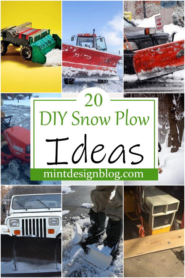 20 DIY Snow Plow Ideas To Wipe Snow - Mint Design Blog