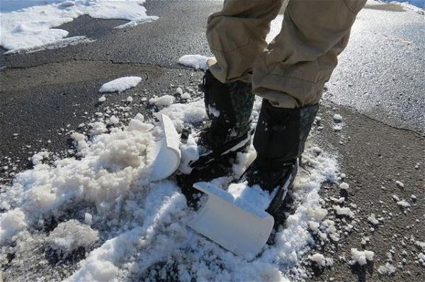 DIY Snow Plow Shoes