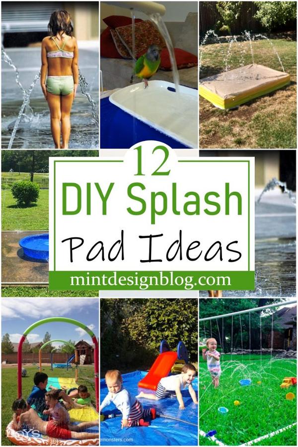 12 DIY Splash Pad Ideas For Water Fun - Mint Design Blog