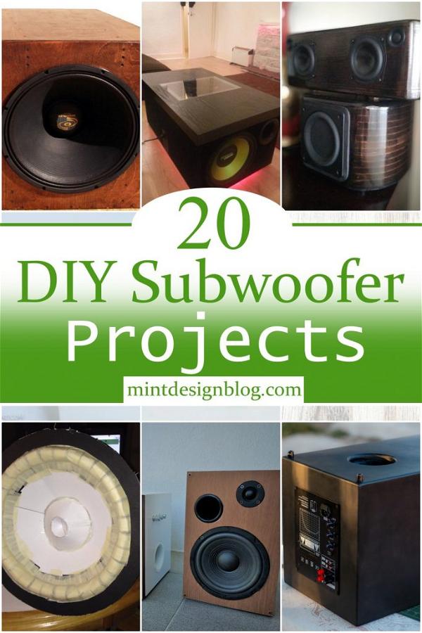 20 Easy DIY Subwoofer Projects - Mint Design Blog