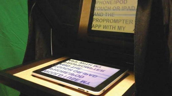 DIY Tablet Teleprompter