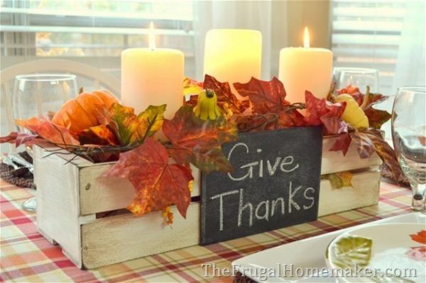 Easy Painted Centerpiece Box For Fall