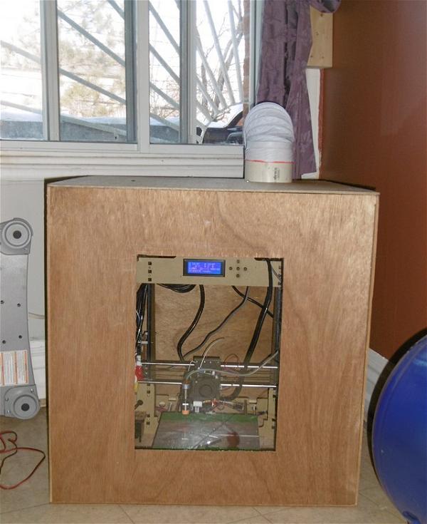 Easy To Make 3D Printer Fume Hood Idea