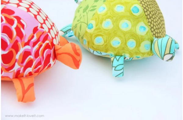 Fabric Turtles Pattern