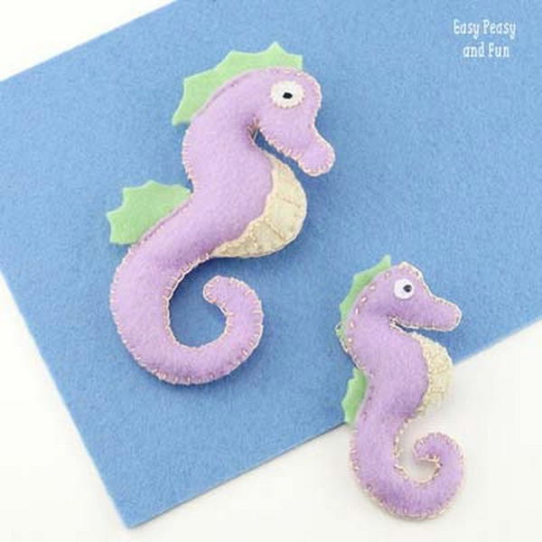 Felt Seahorse