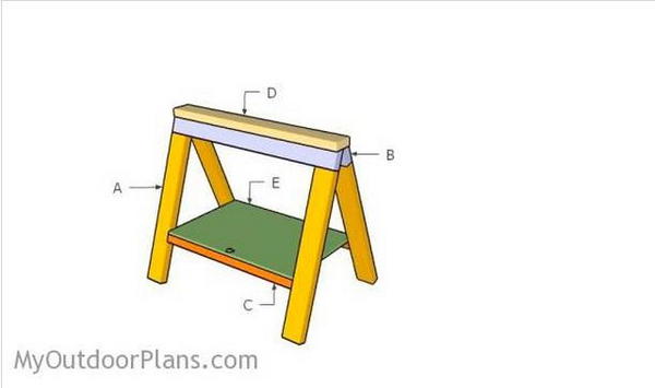 Folding Sawhorse Plans