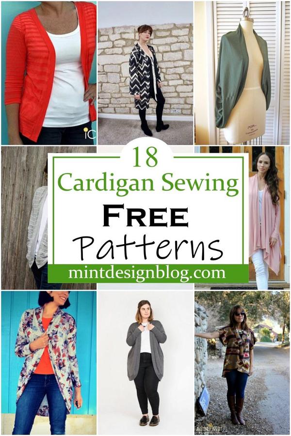 18 Free Cardigan Sewing Patterns For Ladies - Mint Design Blog