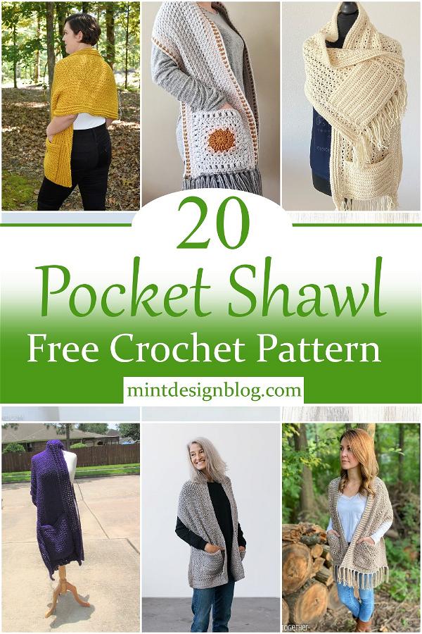 Free Crochet Pocket Shawl Patterns 2