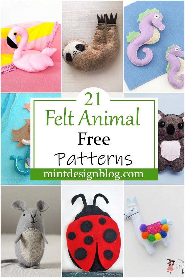 Free Felt Animal Patterns 1