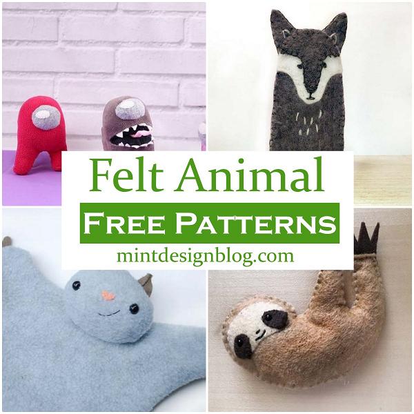 Free Felt Animal Patterns