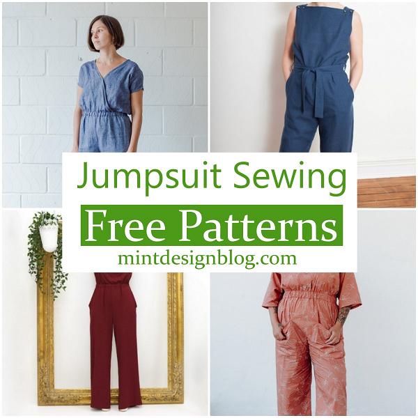 20 Free Jumpsuit Sewing Patterns For Ladies - Mint Design Blog