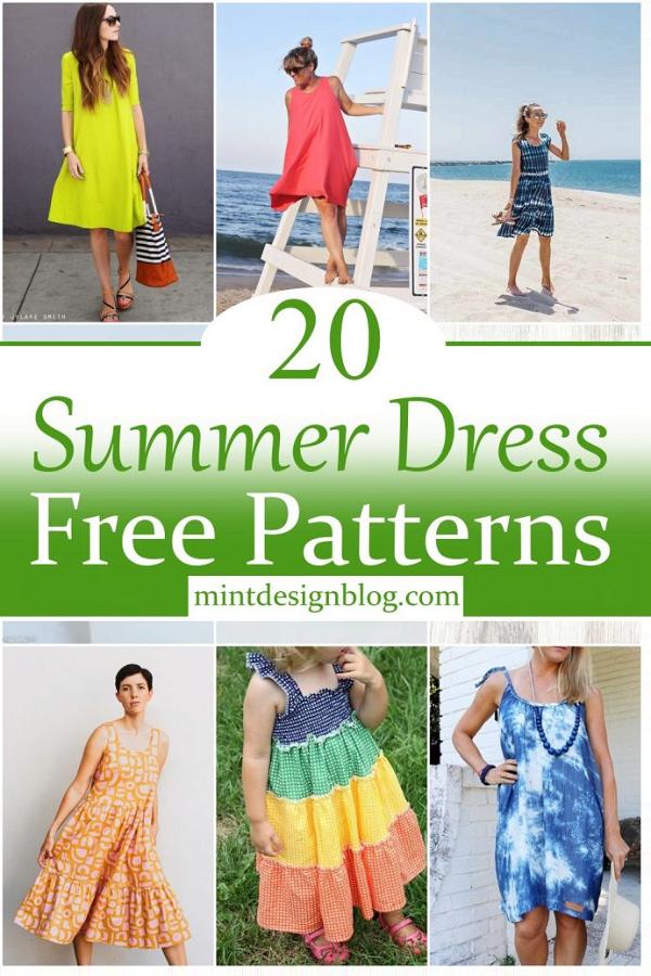 20 Free Summer Dress Patterns For Beginners - Mint Design Blog