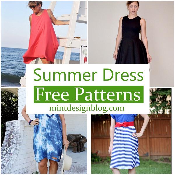 20 Free Summer Dress Patterns For Beginners - Mint Design Blog
