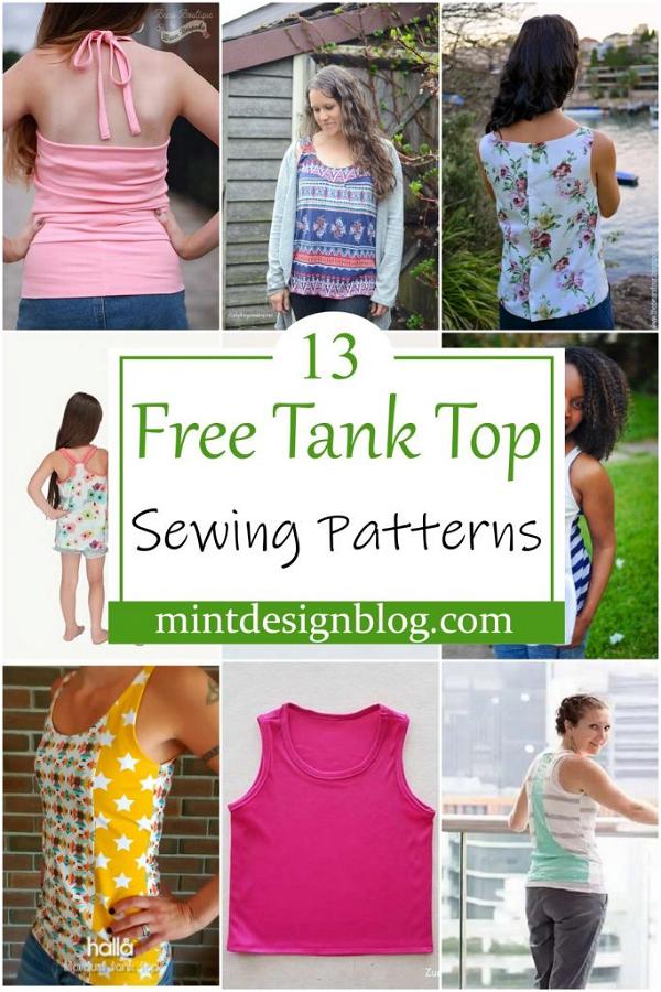 13 Free Tank Top Sewing Patterns For Kids And Women - Mint Design Blog