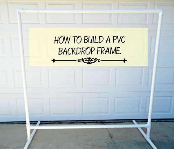 Freestanding PVC Backdrop Stand