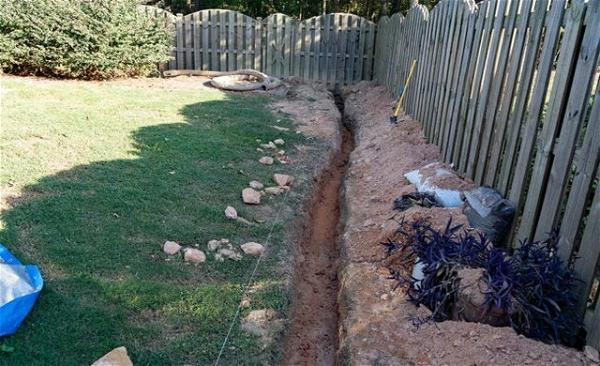 French Drain With Well Placed Trenches 