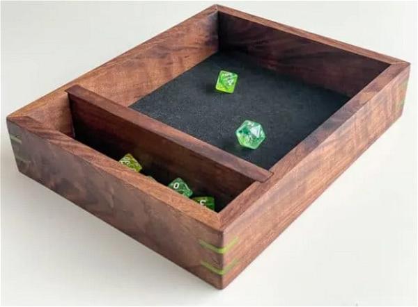 Gaming On Tabletop Dice Tray