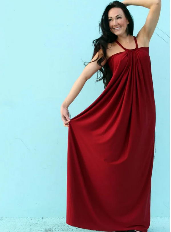 Halter Neck Maxi Dress