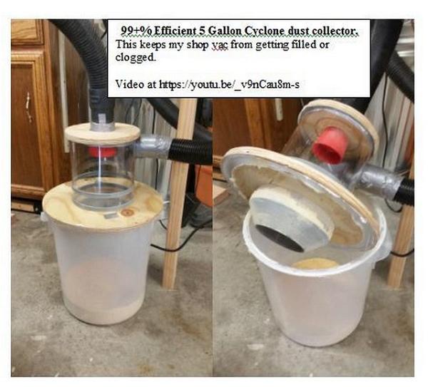 Homemade Cyclone Dust Collector Plan
