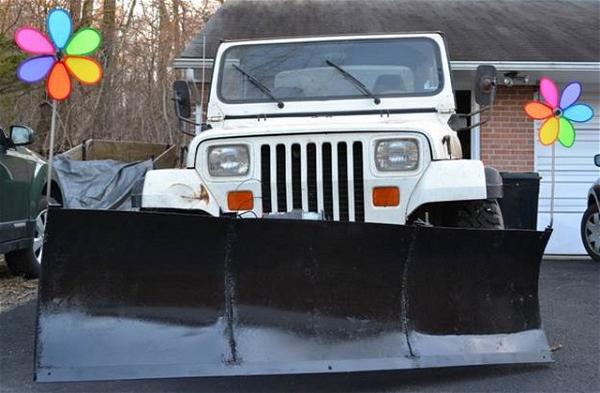 Homemade DIY Snow Plow For Jeep