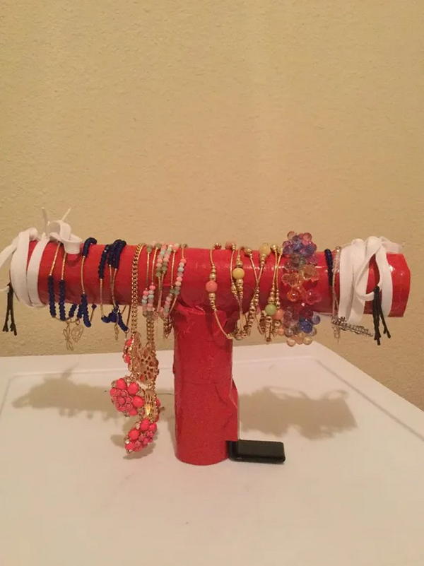 How To Make Bracelet Organizer- DIY Desk Organizer