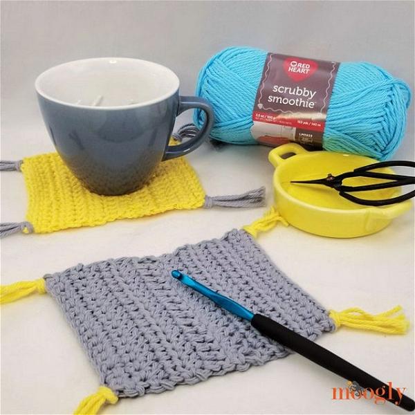 Learn To Crochet Mug Rug