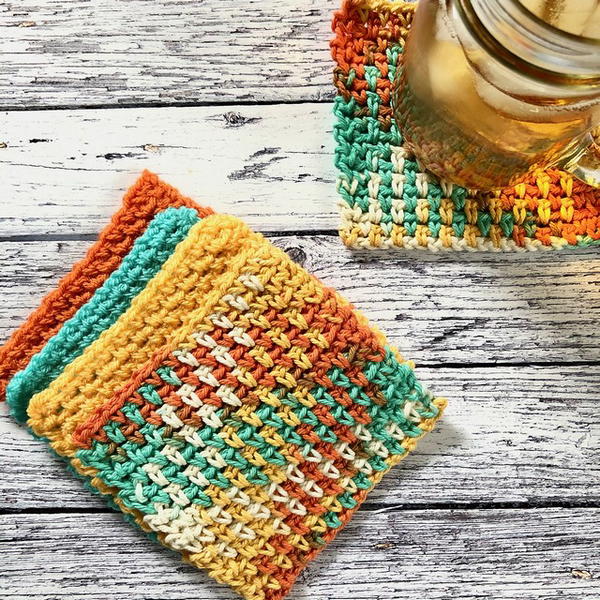 Linen Stitch Mug Rug 3