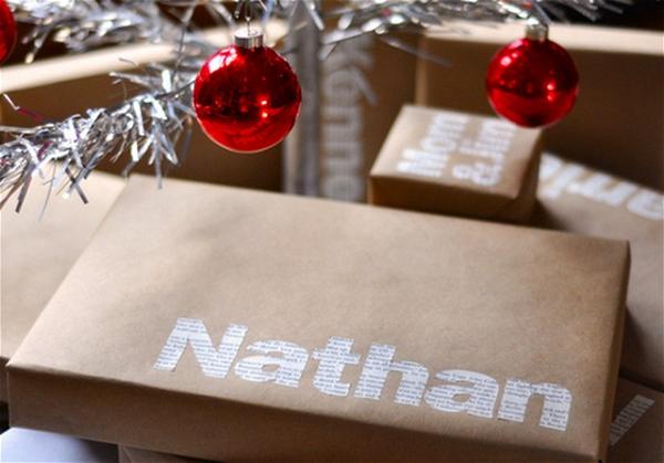 Make Gift Packaging With Typographic Design