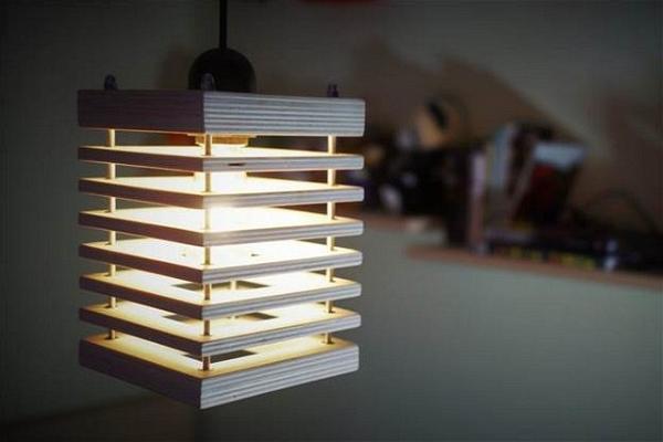 Modern Wooden lightning lamp