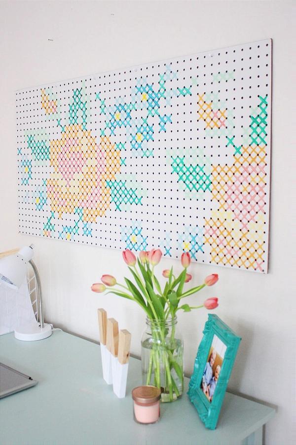 Other Decorative Pegboard Ideas for the Less Artistic