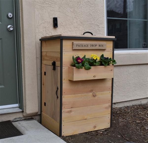 16 DIY Parcel Drop Box Plans - Mint Design Blog