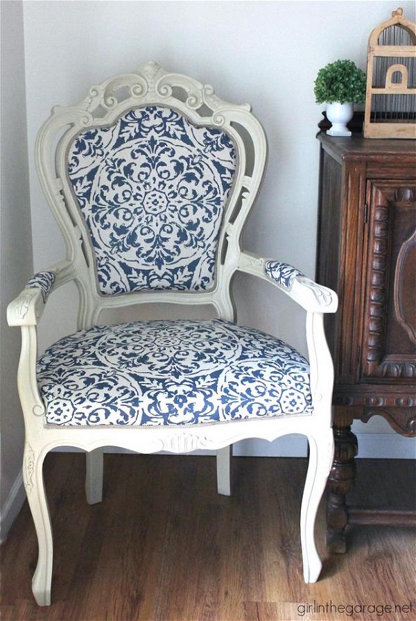 Reupholstered Throne Chair Idea